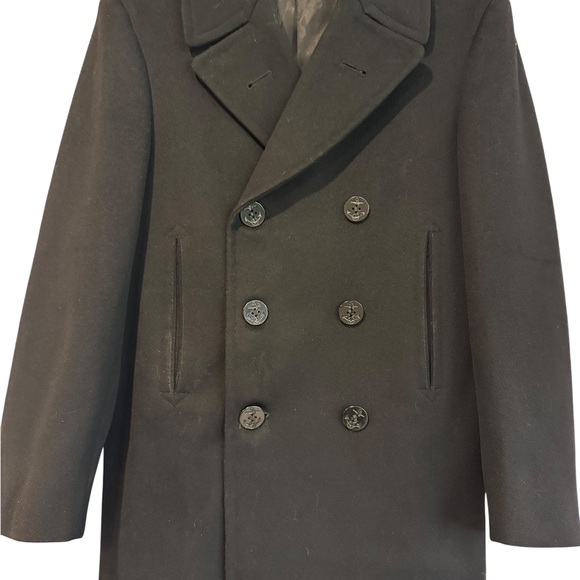 Jacob Reed’s Sons Other - Vintage USNaval Academy Pea Coat Men’s Medium Jacob Reed’s Sons Heavy Wool Black